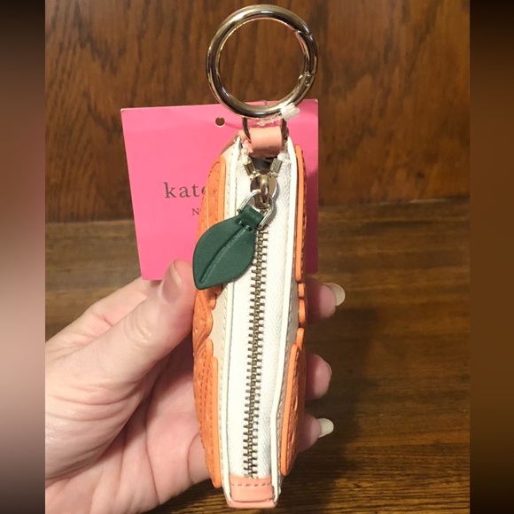 NWT-Kate Spade-SET-Tini Grapefruit Embellished Wallet &Grapefruit CoinPurse-$226 - Picture 13 of 14